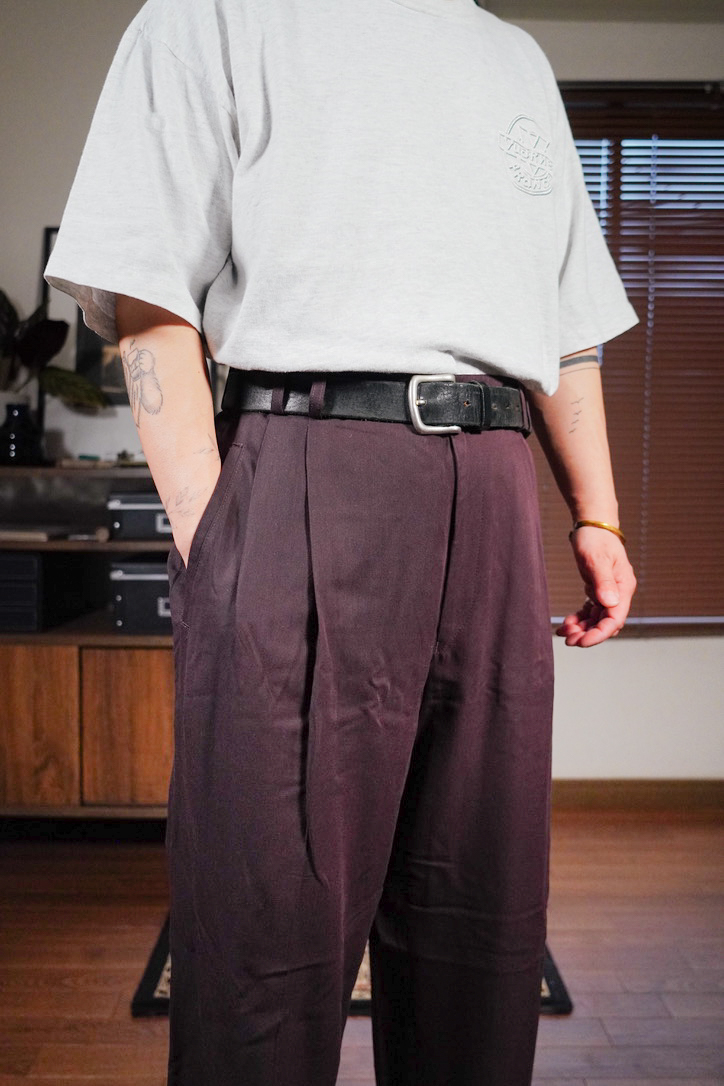 90’s vintage rayon pants - 画像 (4)