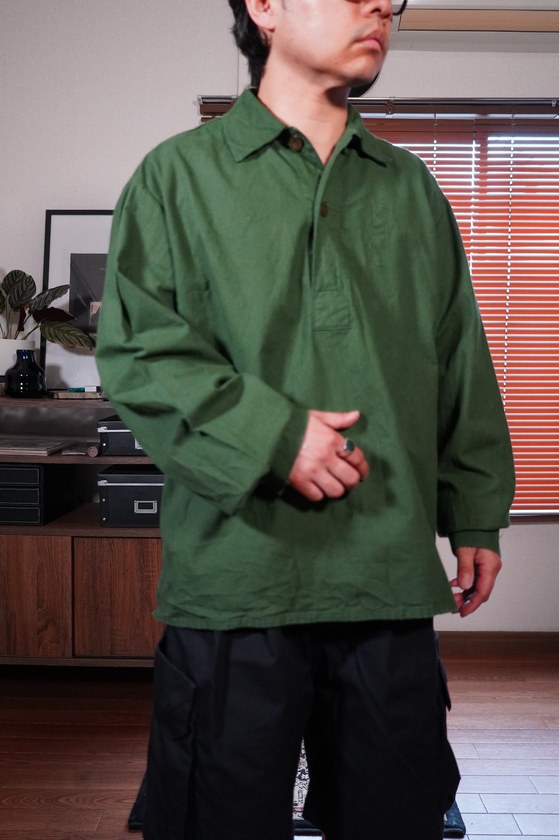 80’s Swedish Army pullover shirt M-55 - 画像 (3)