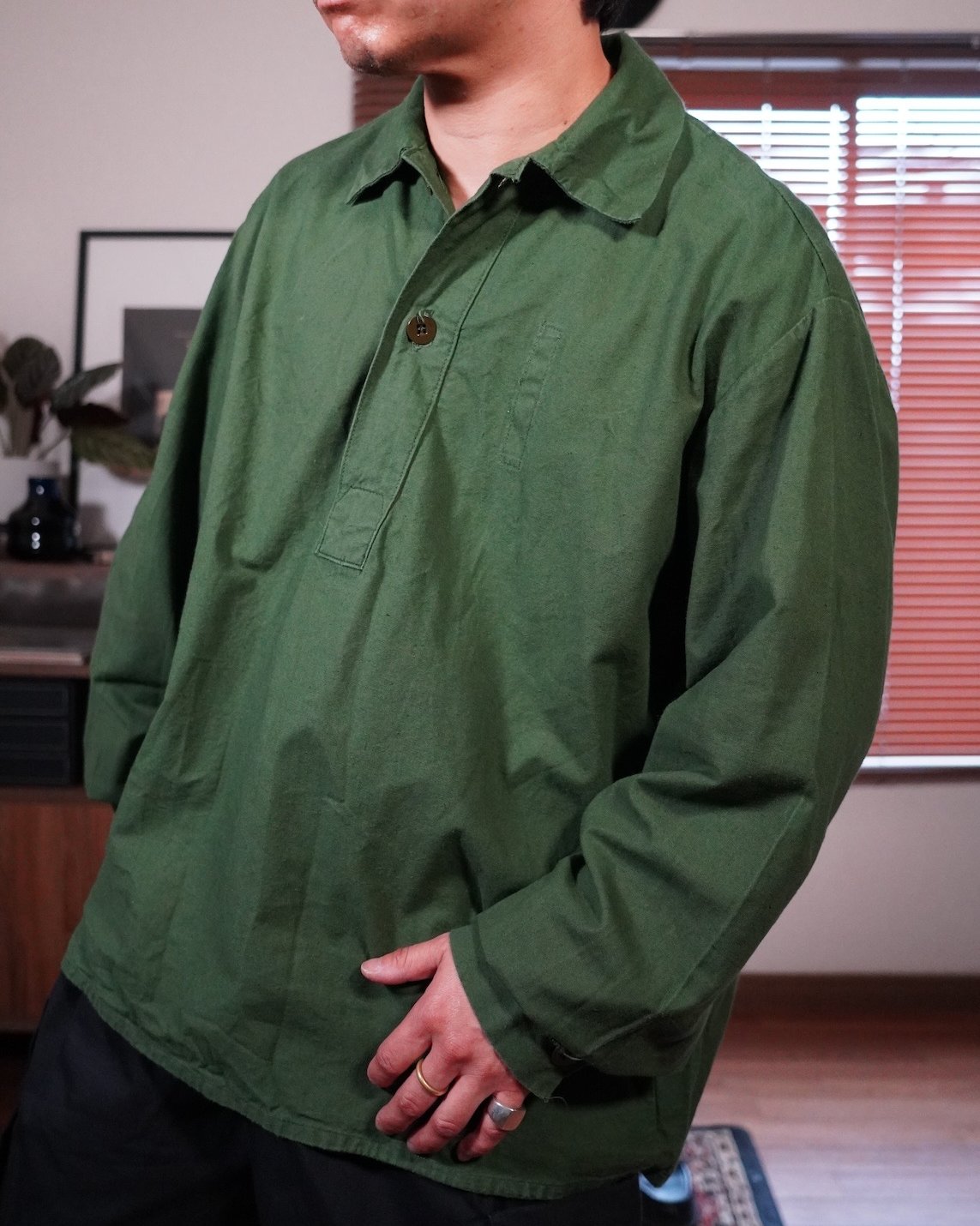 80’s Swedish Army pullover shirt M-55 - 画像 (4)