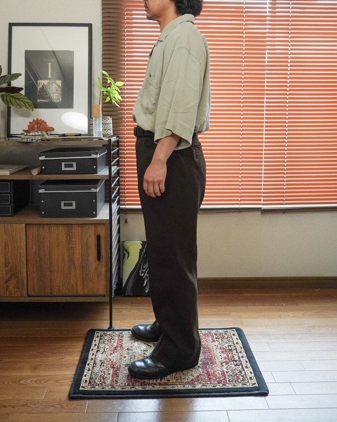 80’s vintage brown slacks pants - 画像 (2)