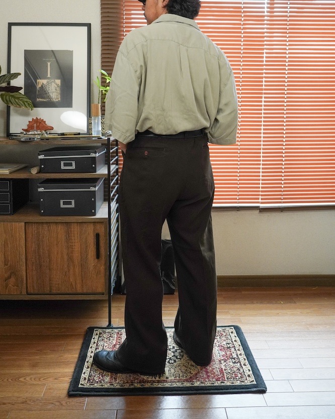 80’s vintage brown slacks pants - 画像 (3)