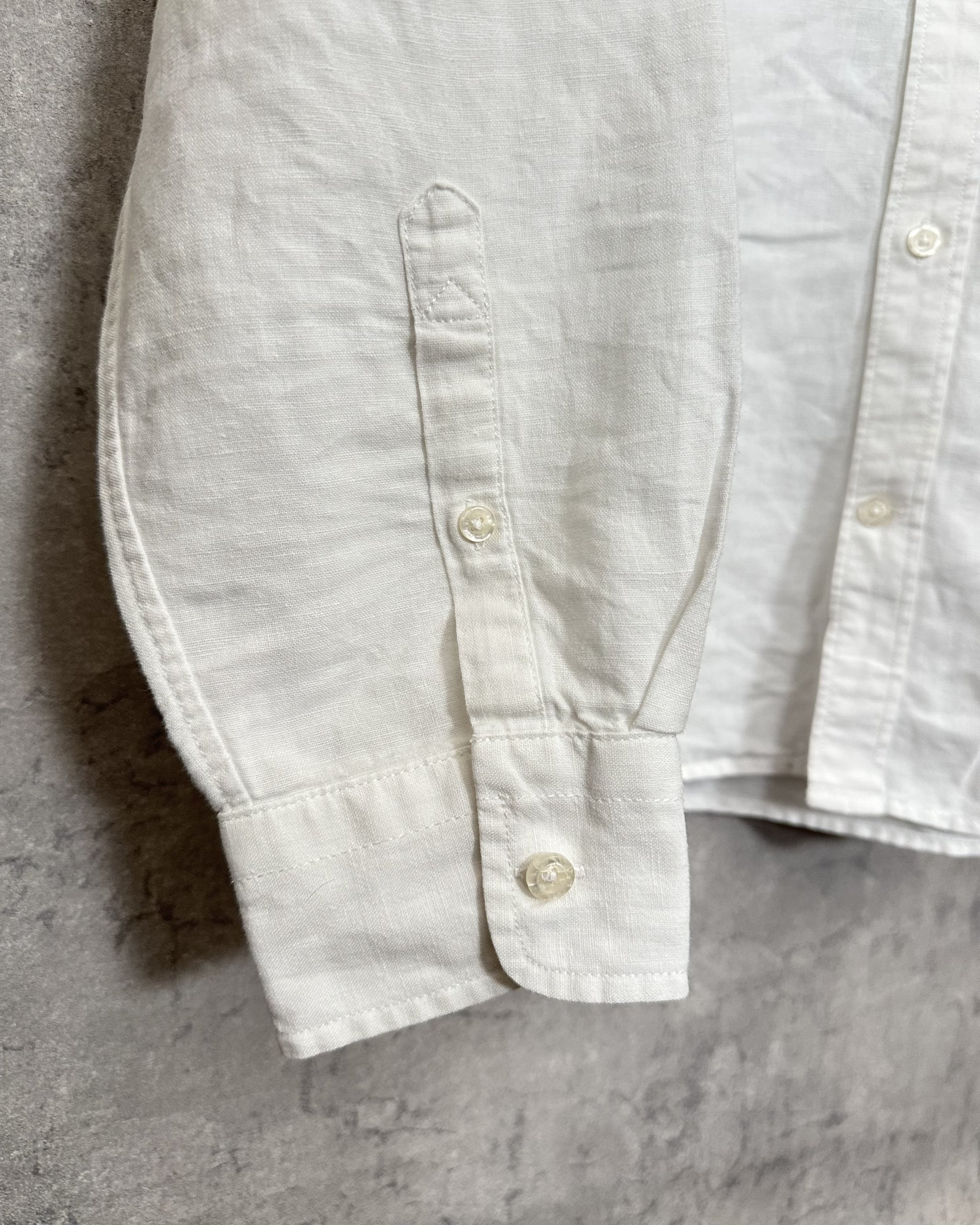 90’s gap white linen shirt - 画像 (8)