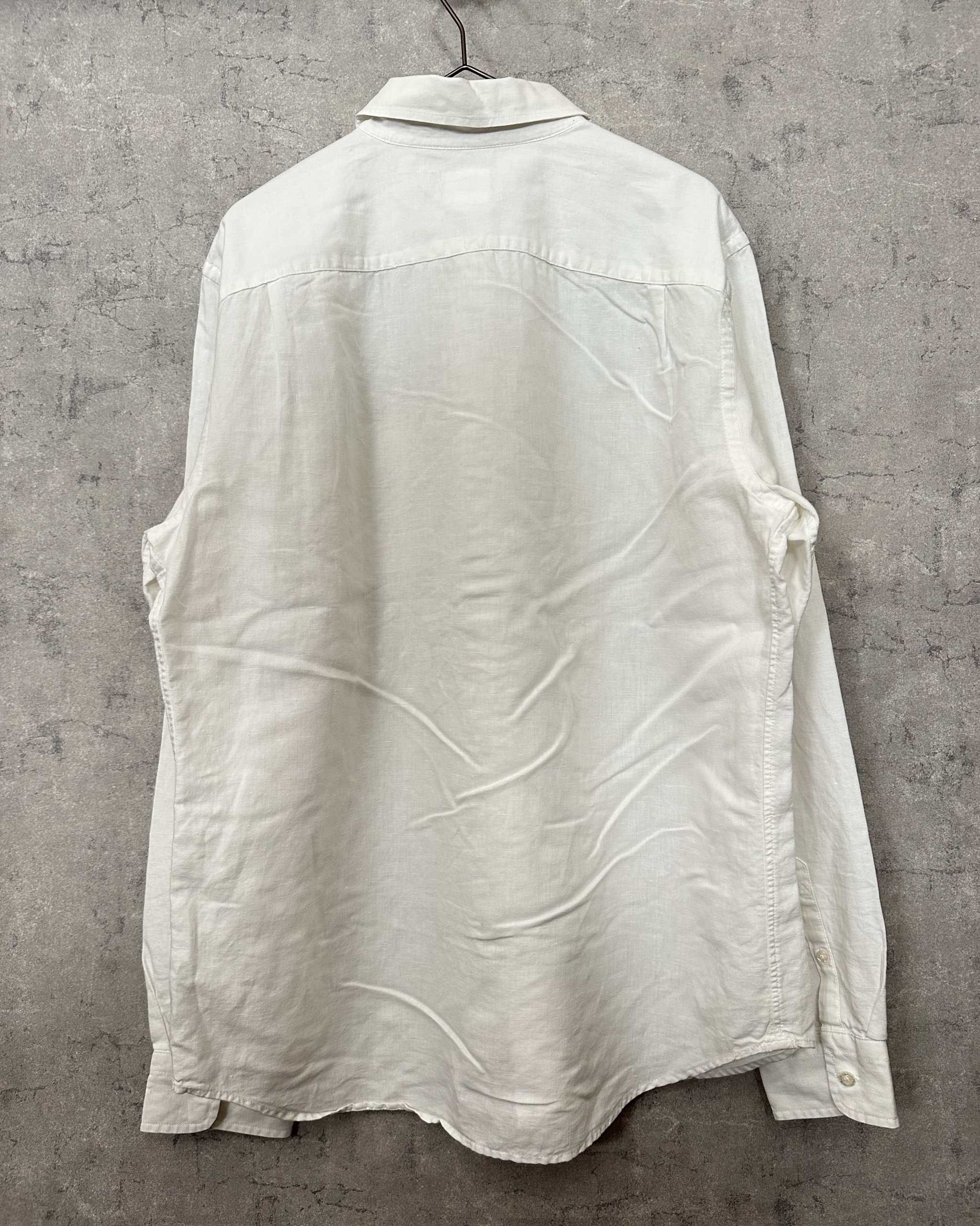 90’s gap white linen shirt - 画像 (11)