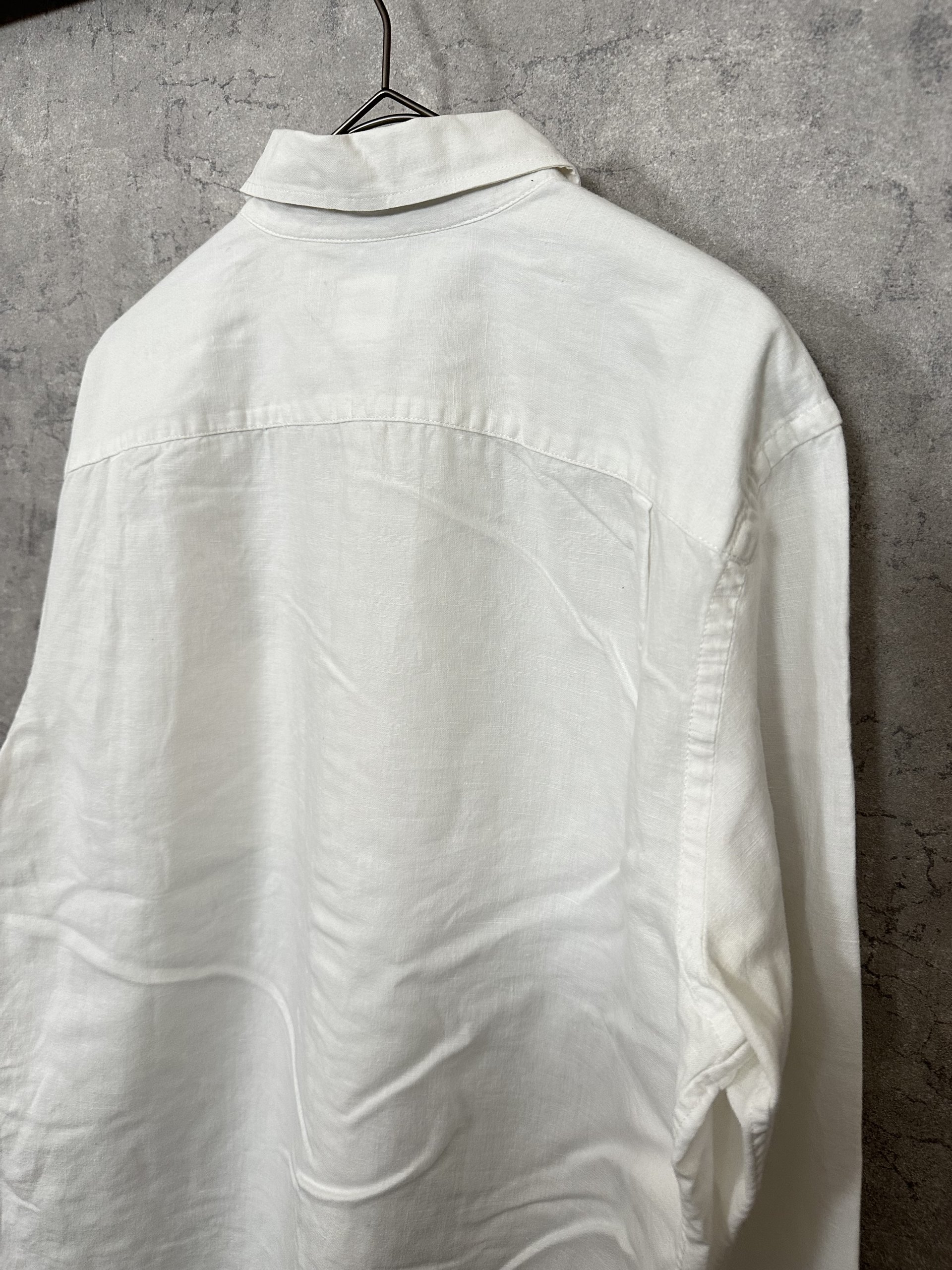 90’s gap white linen shirt - 画像 (12)