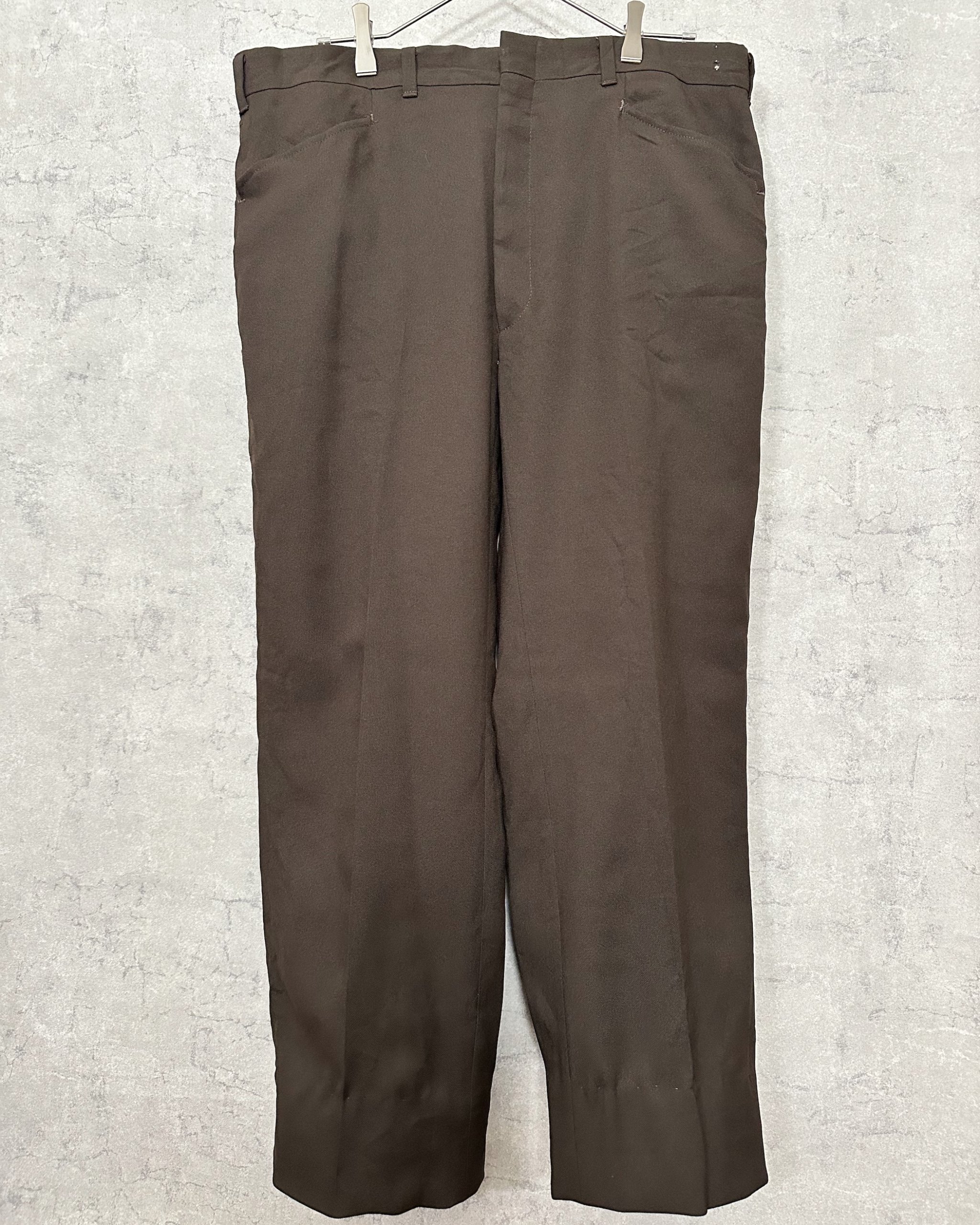 80’s vintage brown slacks pants - 画像 (8)