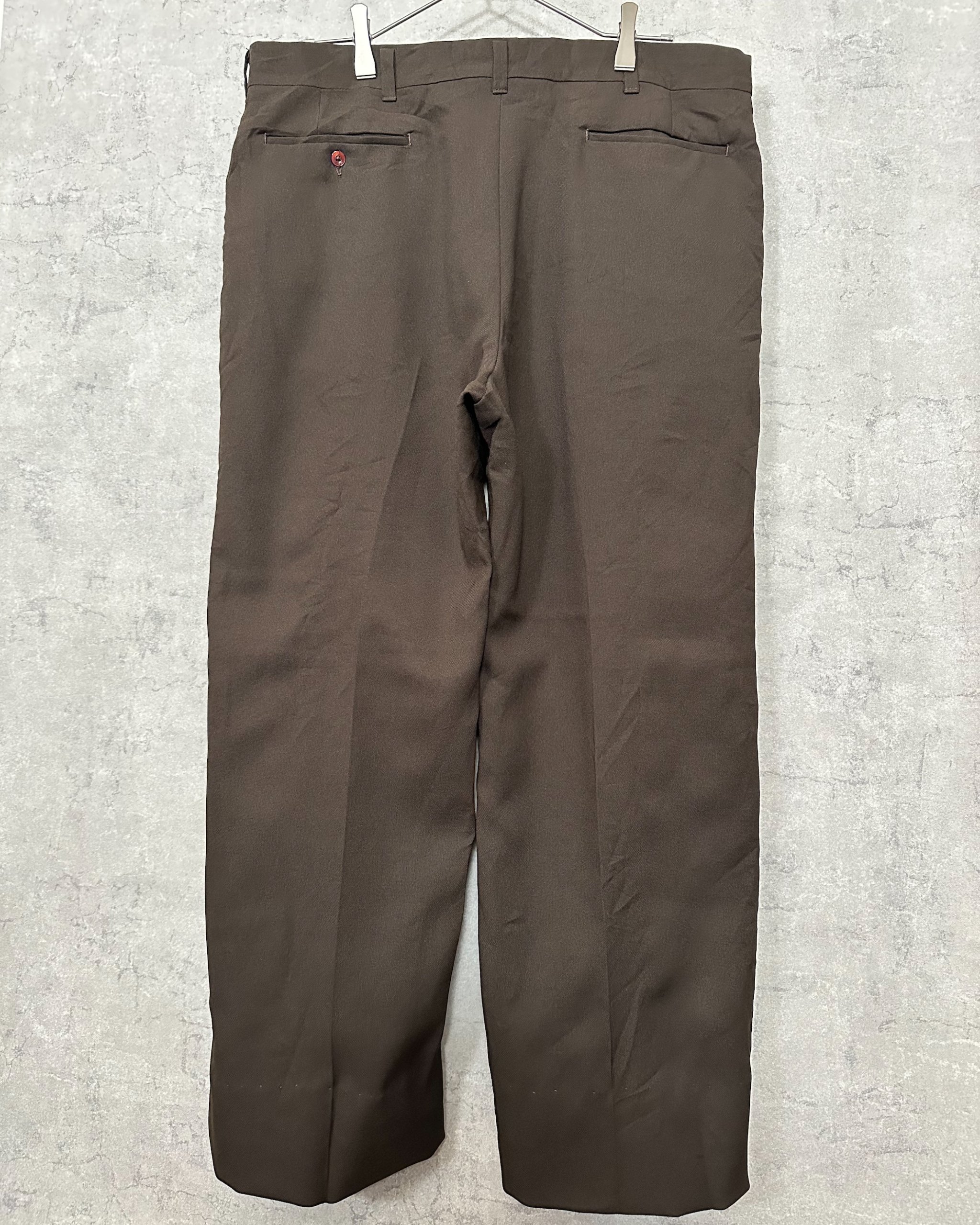 80’s vintage brown slacks pants - 画像 (11)