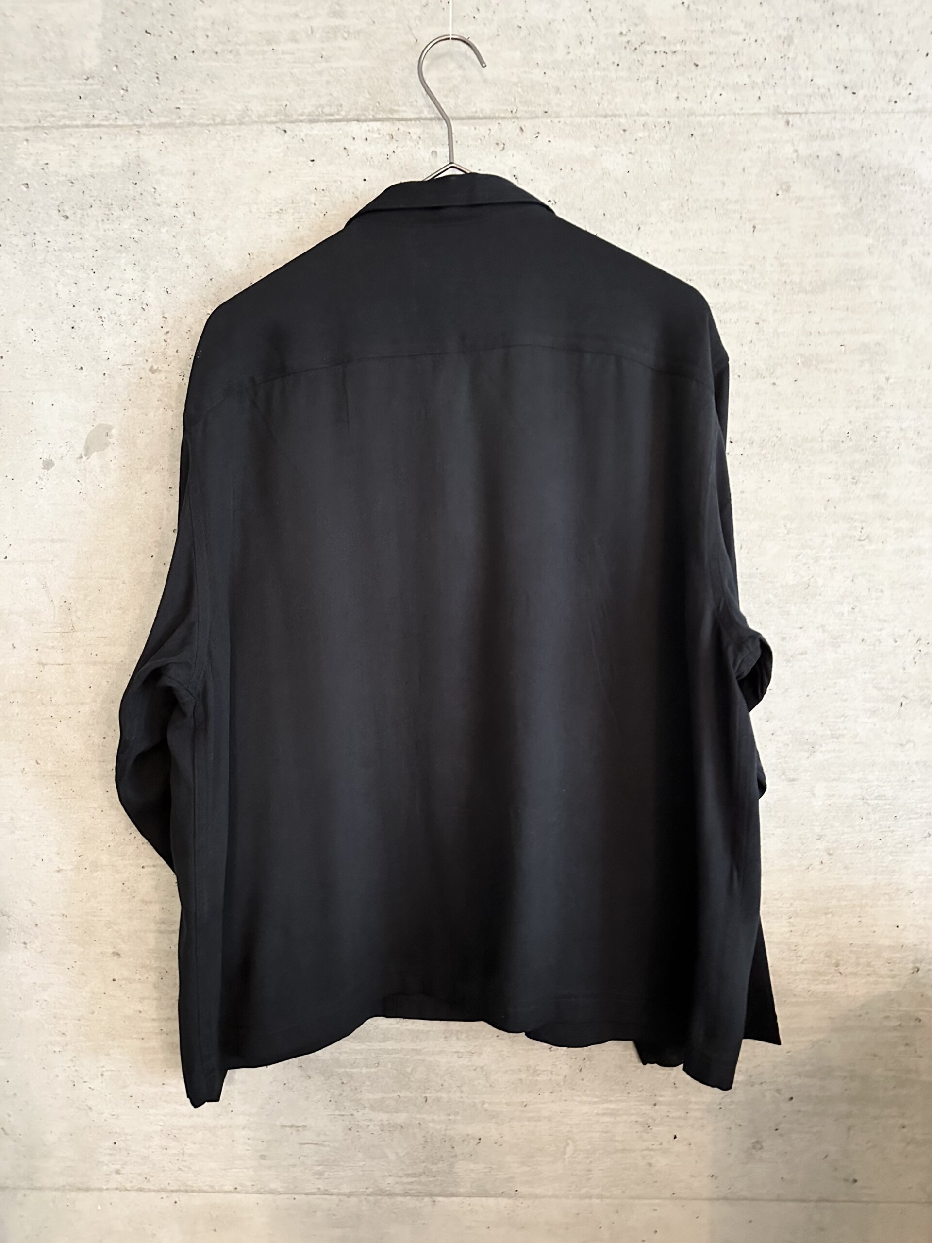 L.L.bean 90’s black silk shirt jacket - 画像 (12)