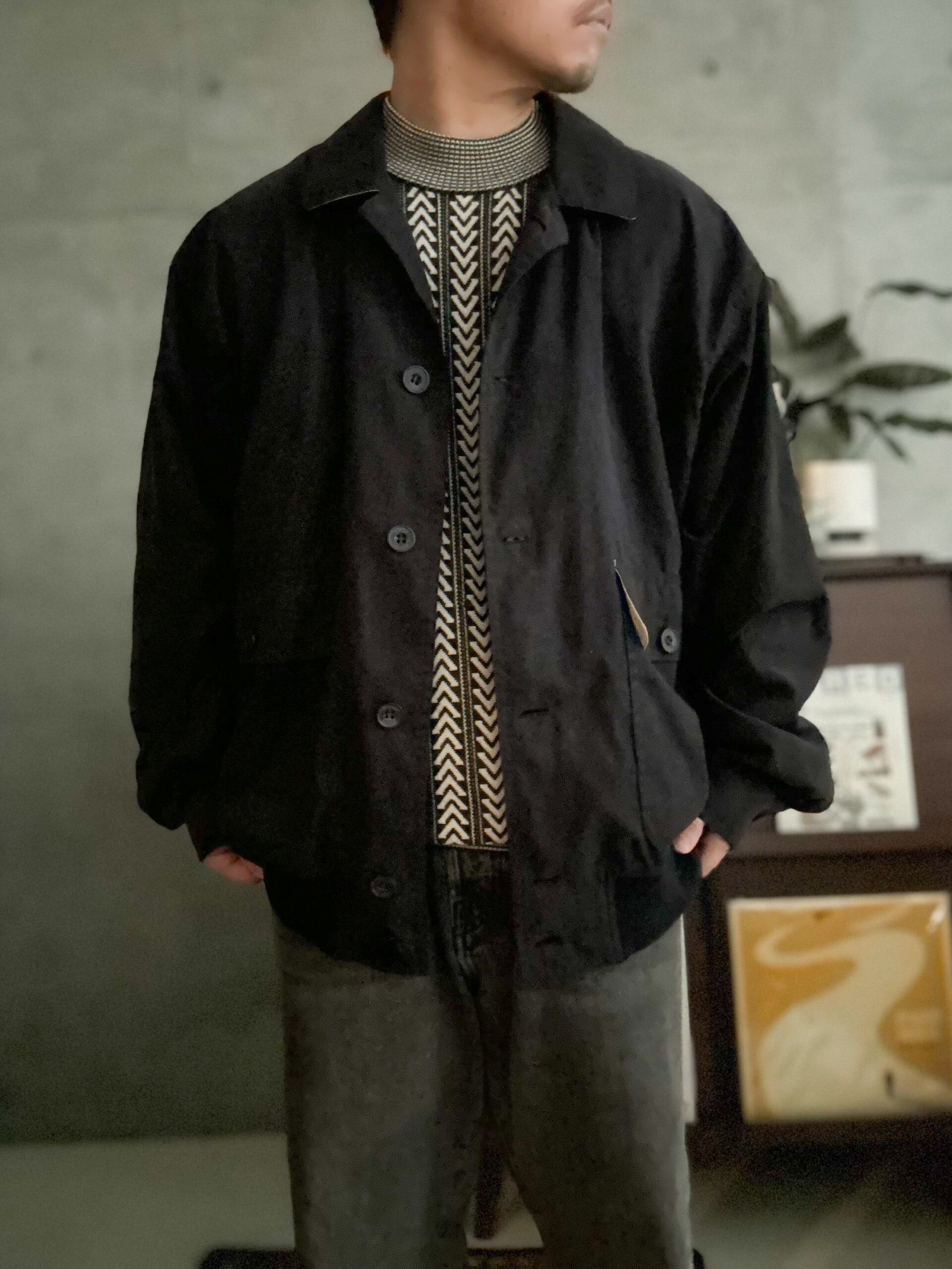 90’s HERNO Dark navy Light jacket - 画像 (3)